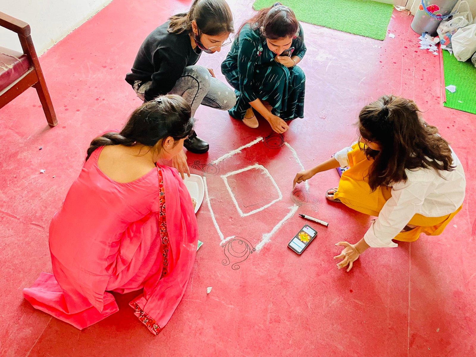 Creativity in Colors – Rangoli Activity